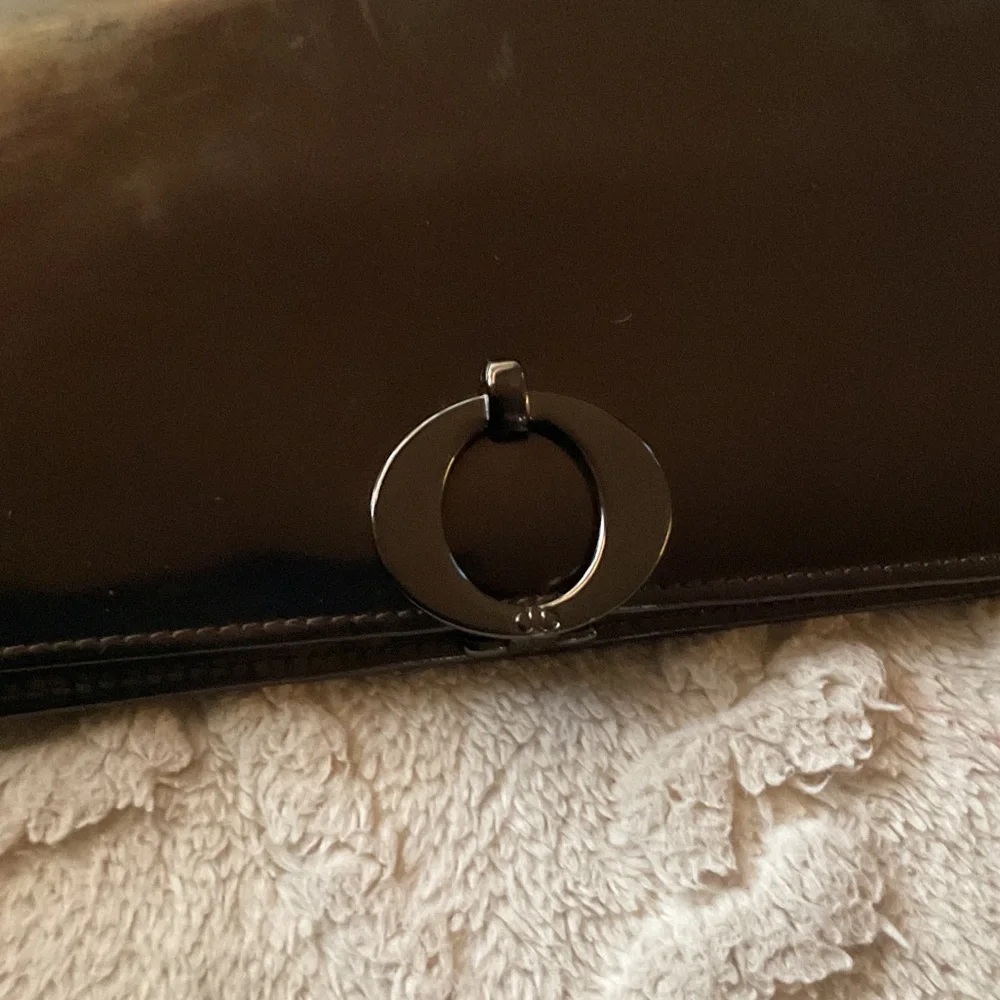 Dior Black Leather Clutch and CD-Logo Bifold Wallet